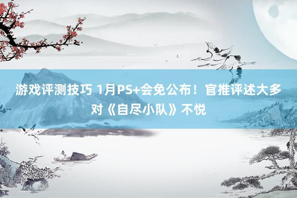 游戏评测技巧 1月PS+会免公布！官推评述大多对《自尽小队》不悦