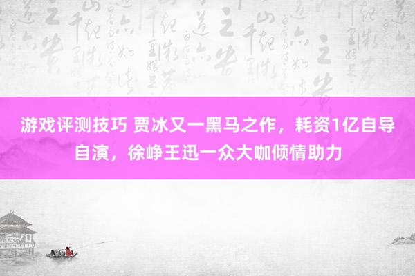 游戏评测技巧 贾冰又一黑马之作，耗资1亿自导自演，徐峥王迅一众大咖倾情助力