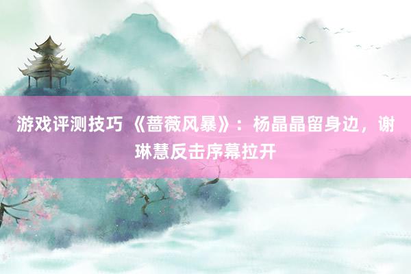 游戏评测技巧 《蔷薇风暴》：杨晶晶留身边，谢琳慧反击序幕拉开